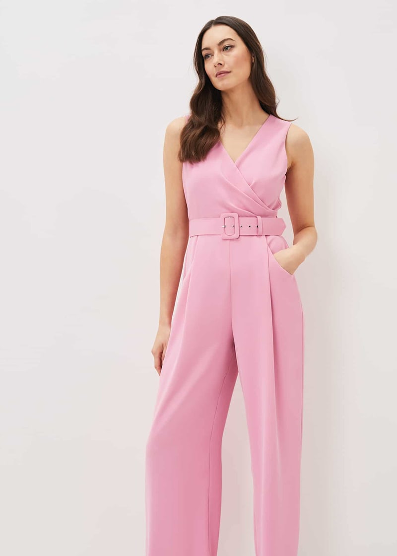 Lissia Pink Wide Leg Jumpsuit