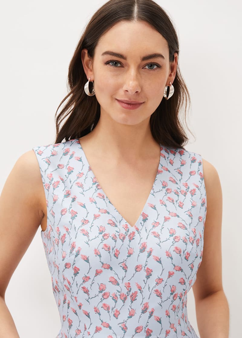 Oasis rose bud skater dress store