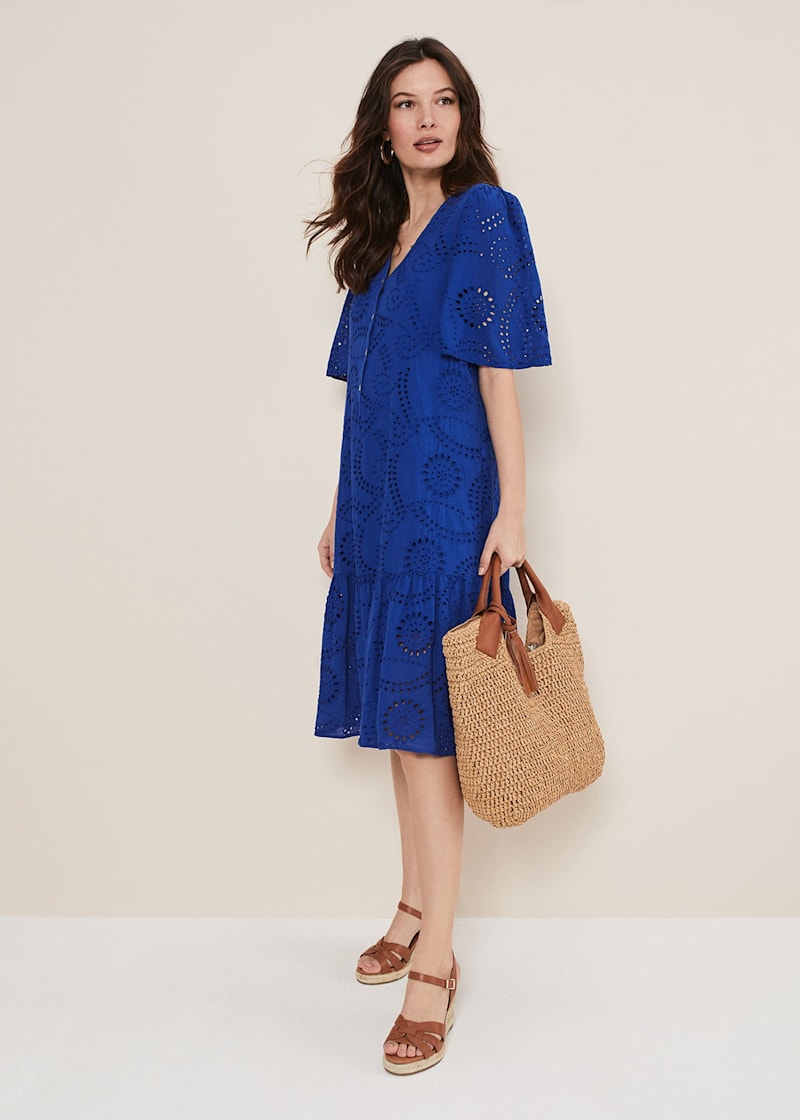 Next navy broderie dress sales