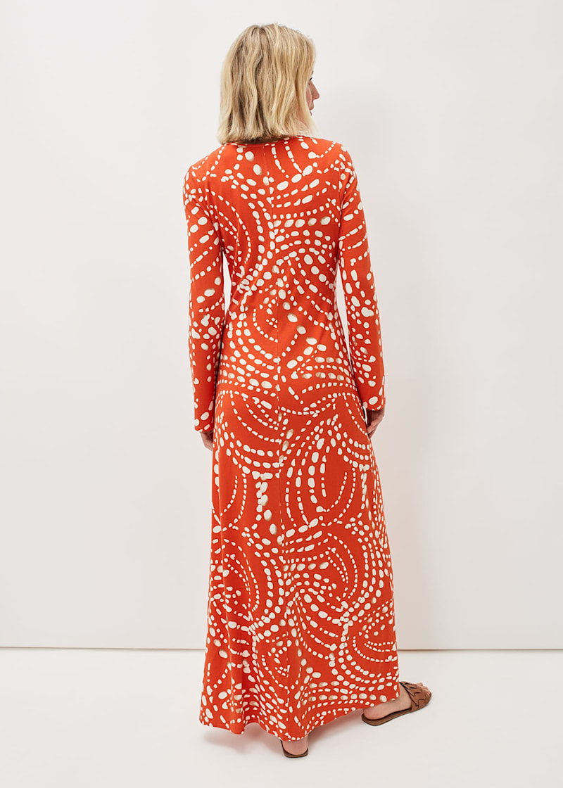 Alodie spot embroidered shop dress