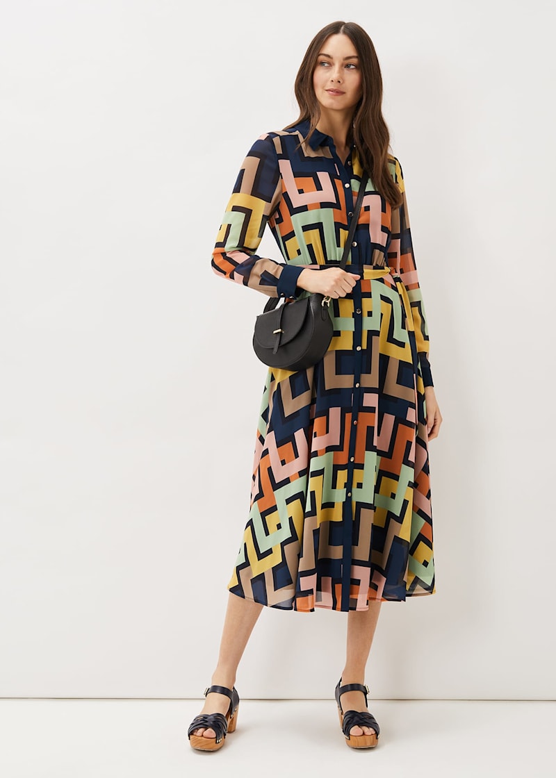 Colorful shirt dress store