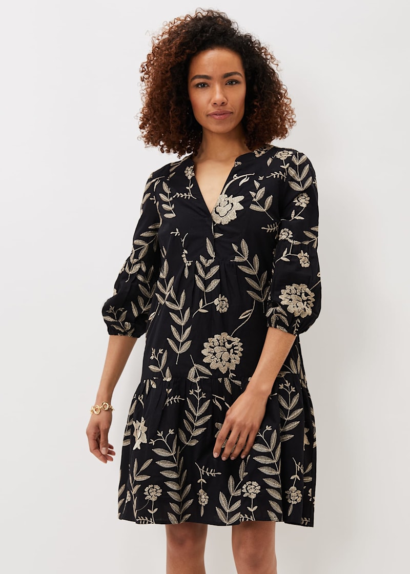 Coast gina embroidered dress shop