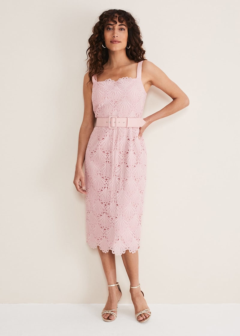 Light pink lace dress outlet