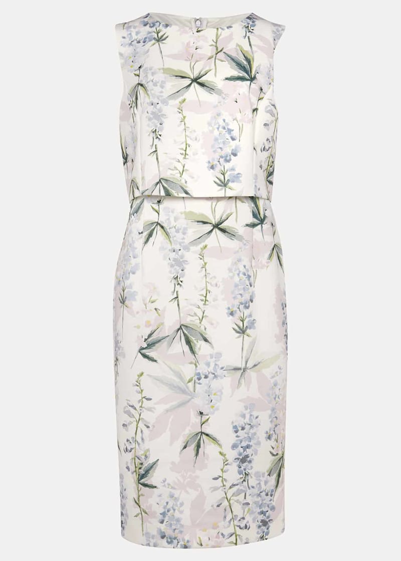 Summer Blossom Sheath Dress with Delicate Floral Print Phase Eight