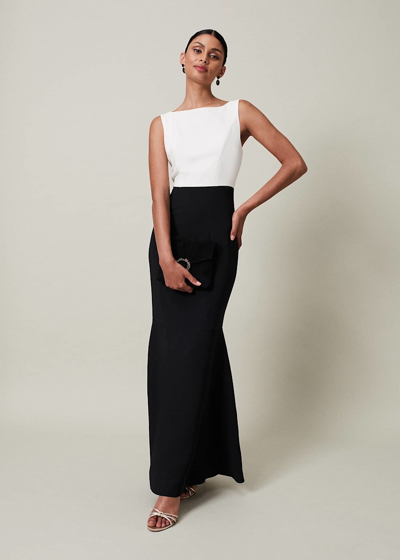 Ivory store fishtail dress