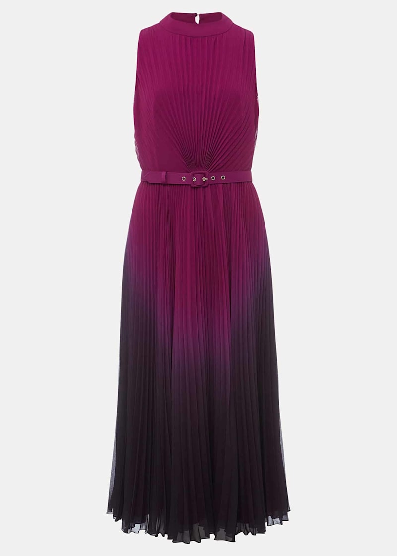 Simara Ombre Pleated Midi Dress | Phase Eight UK
