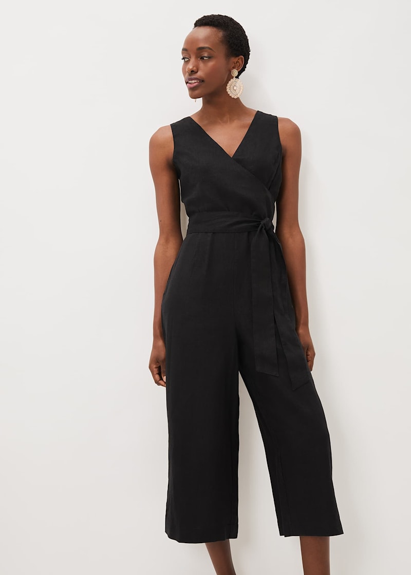 Alenna Linen Wrap Jumpsuit | Phase Eight UK