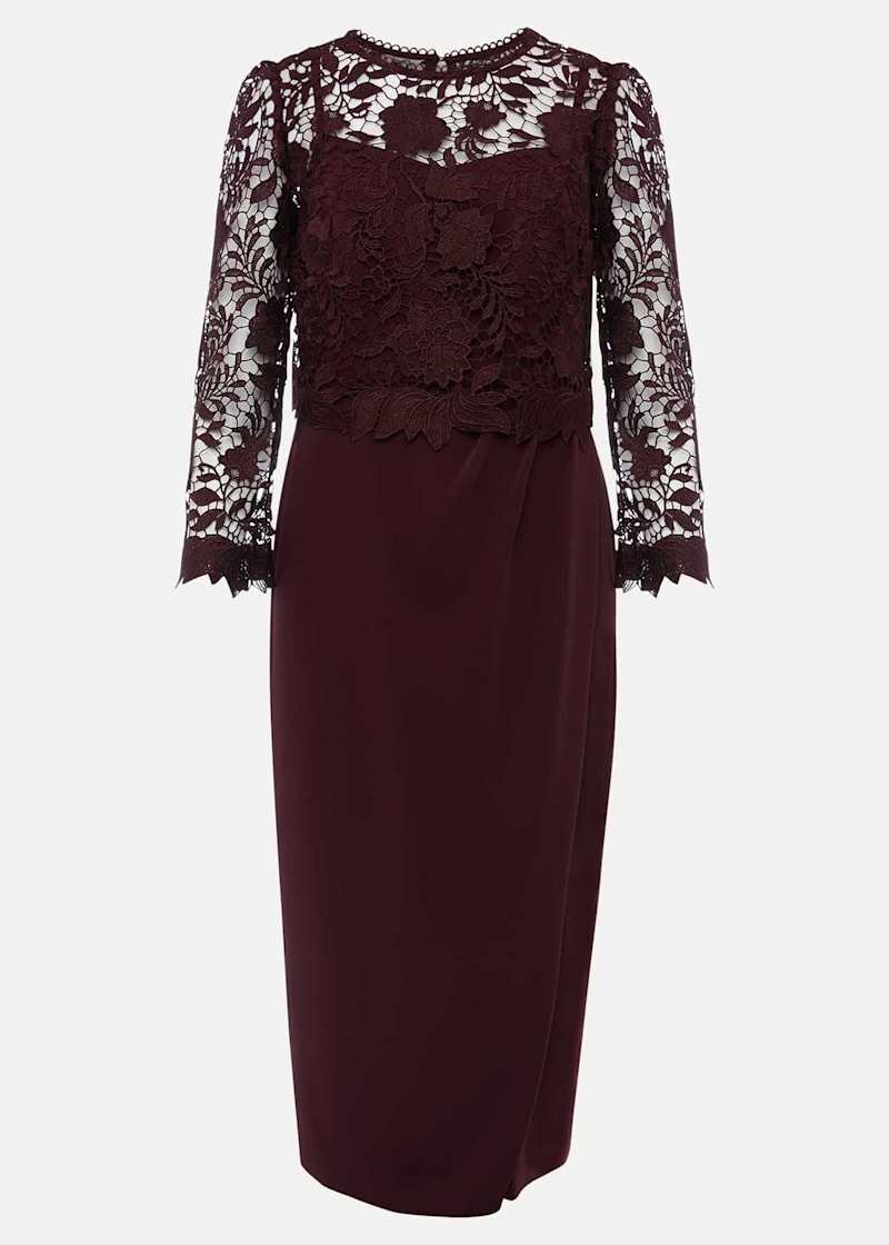 Phase eight tuileries layered lace hot sale dress