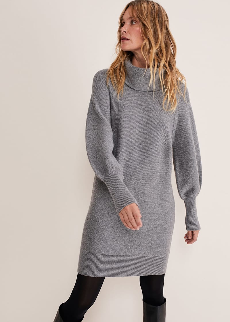 Dahlie Chunky Knit Tunic Mini Dress