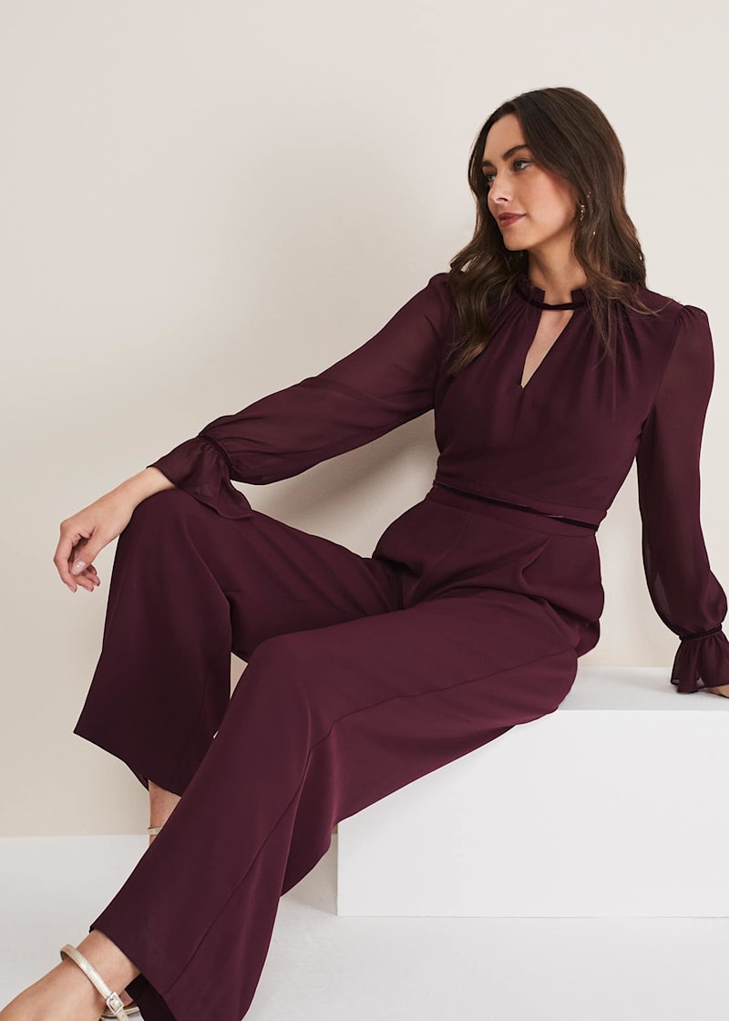 Phase eight burgundy jumpsuit 2025