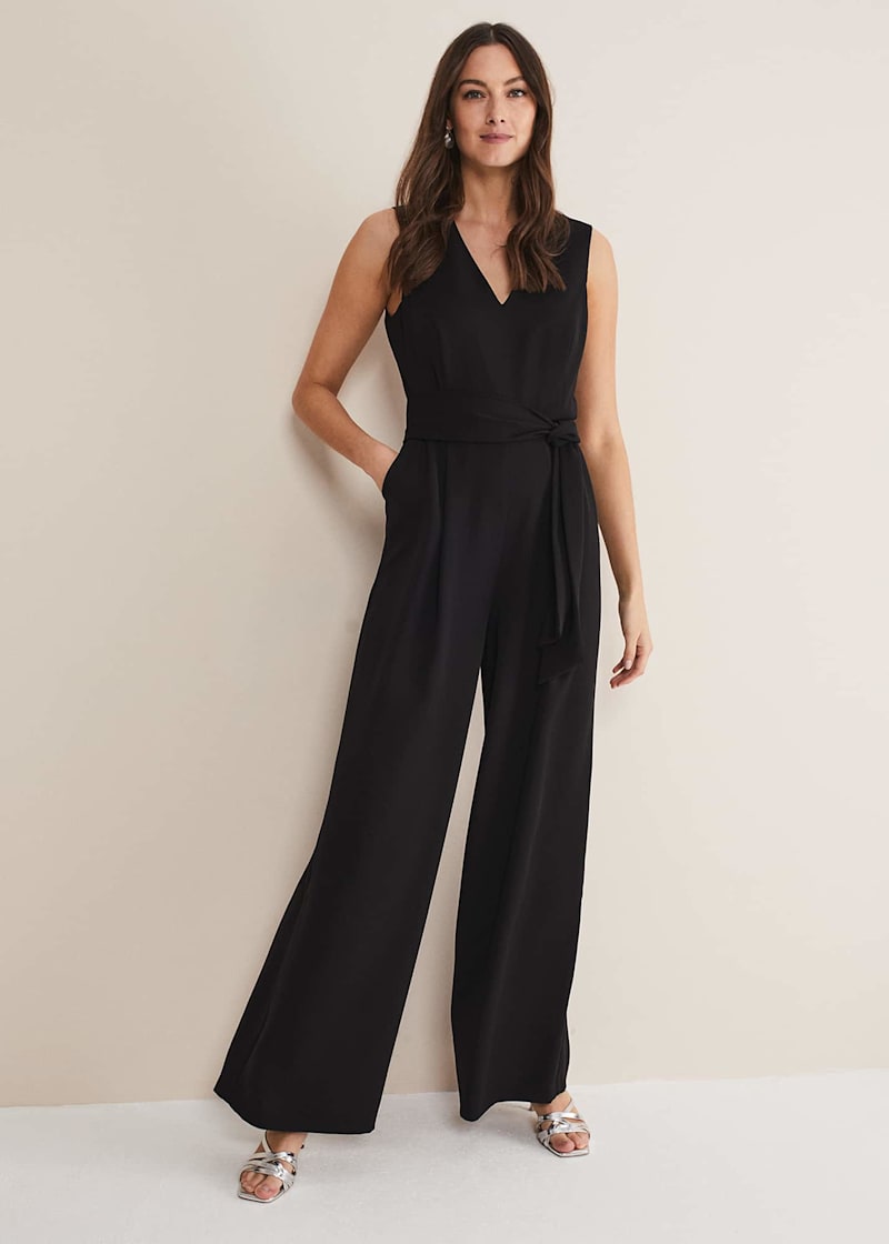 Portmans black jumpsuit top