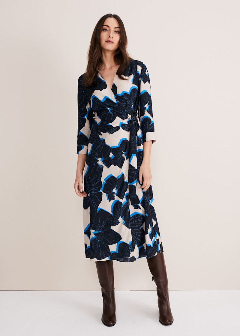 Phase eight deals blue wrap dress