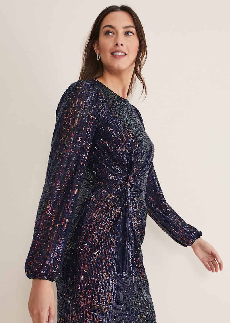 Long sleeve sequin dress hot sale nz