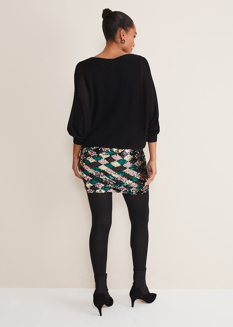 Tribal sequin skirt outfit hot sale