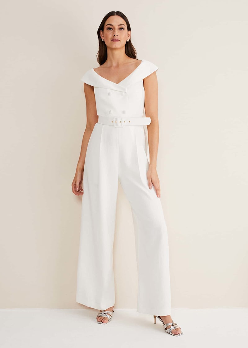 White new arrivals tux jumpsuit