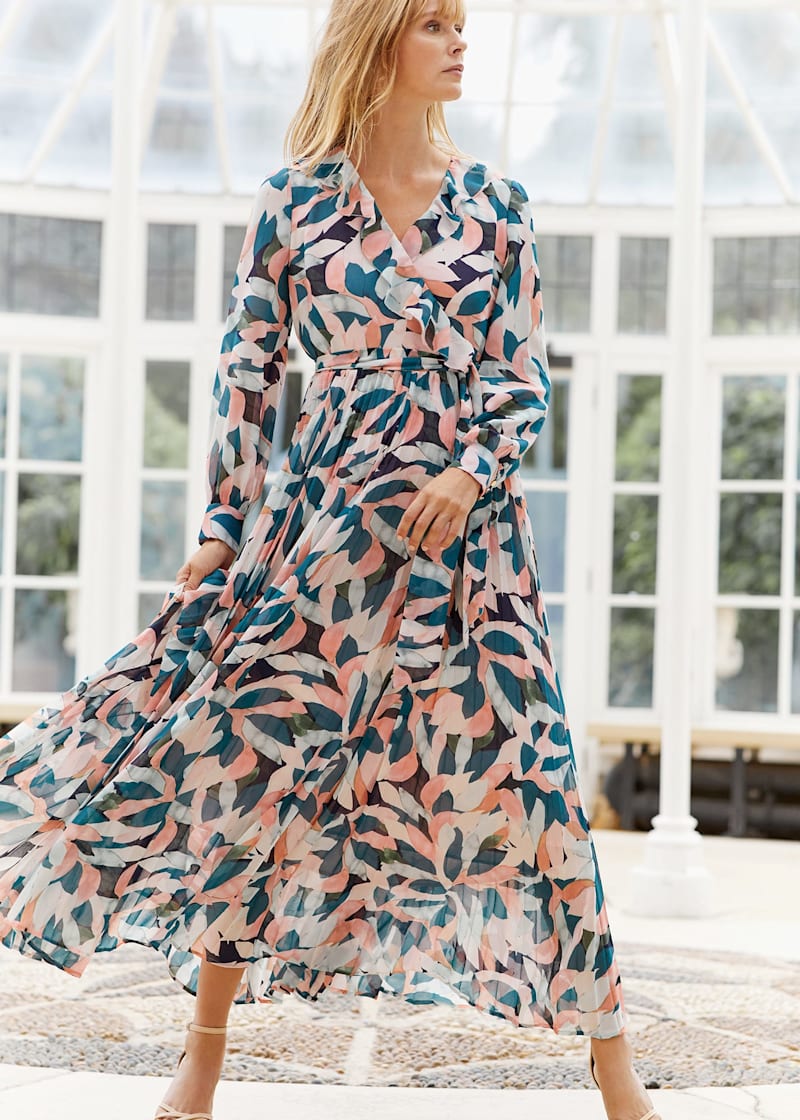Fall floral maxi dress top