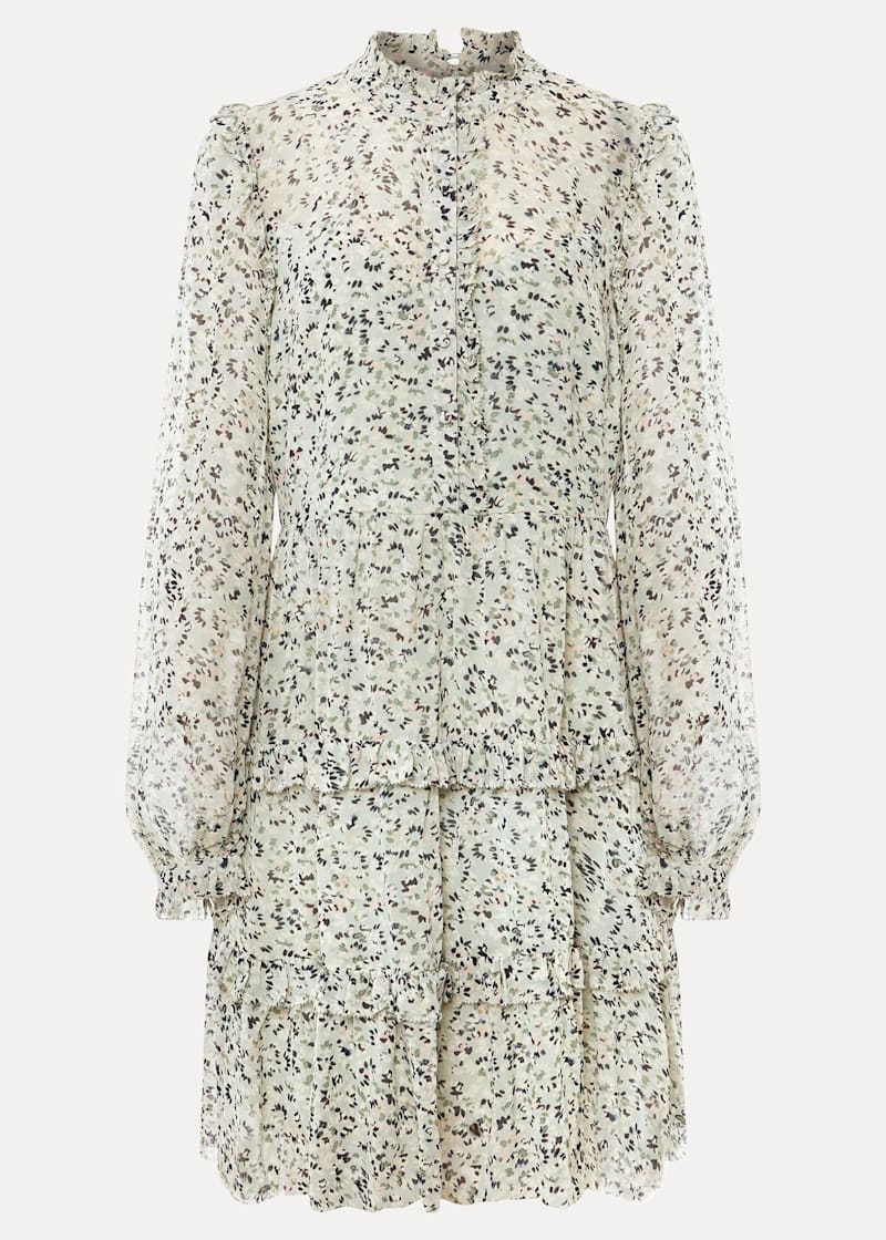 Vivianna vine top silk burnout dress