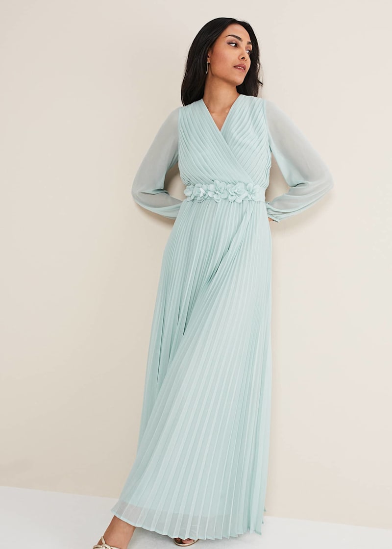 Petite Alecia Pleated Maxi Dress | Phase Eight UK