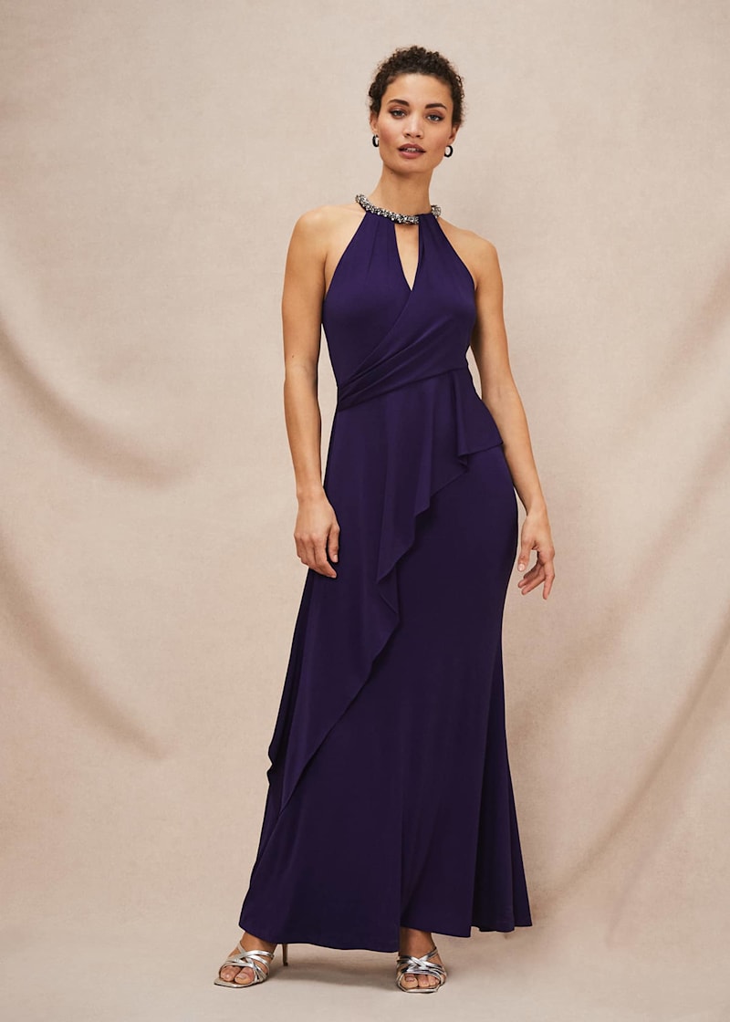 Phase eight embellished maxi hot sale dress