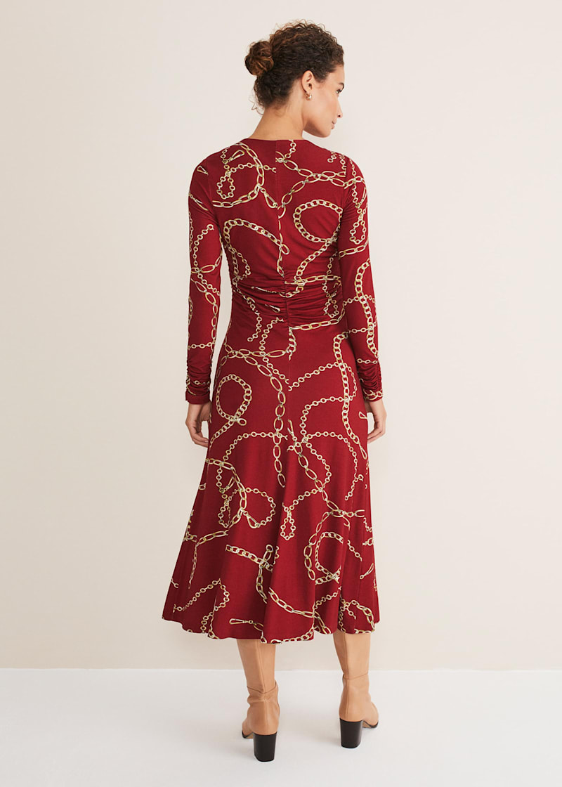 Wallis chain print dress sales