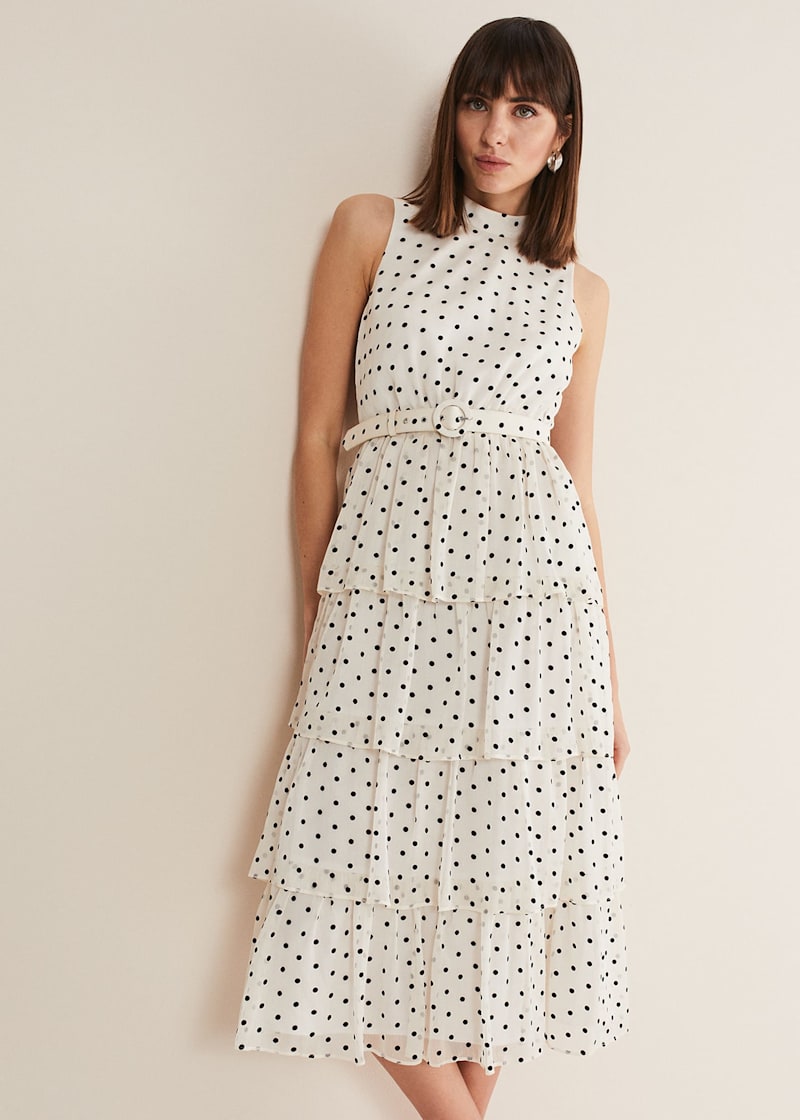 Phase eight polka dot dress clearance