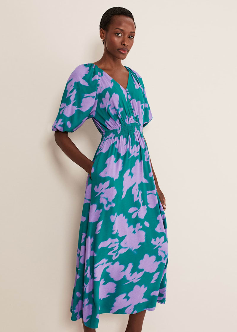 Empire line midi dress uk discount