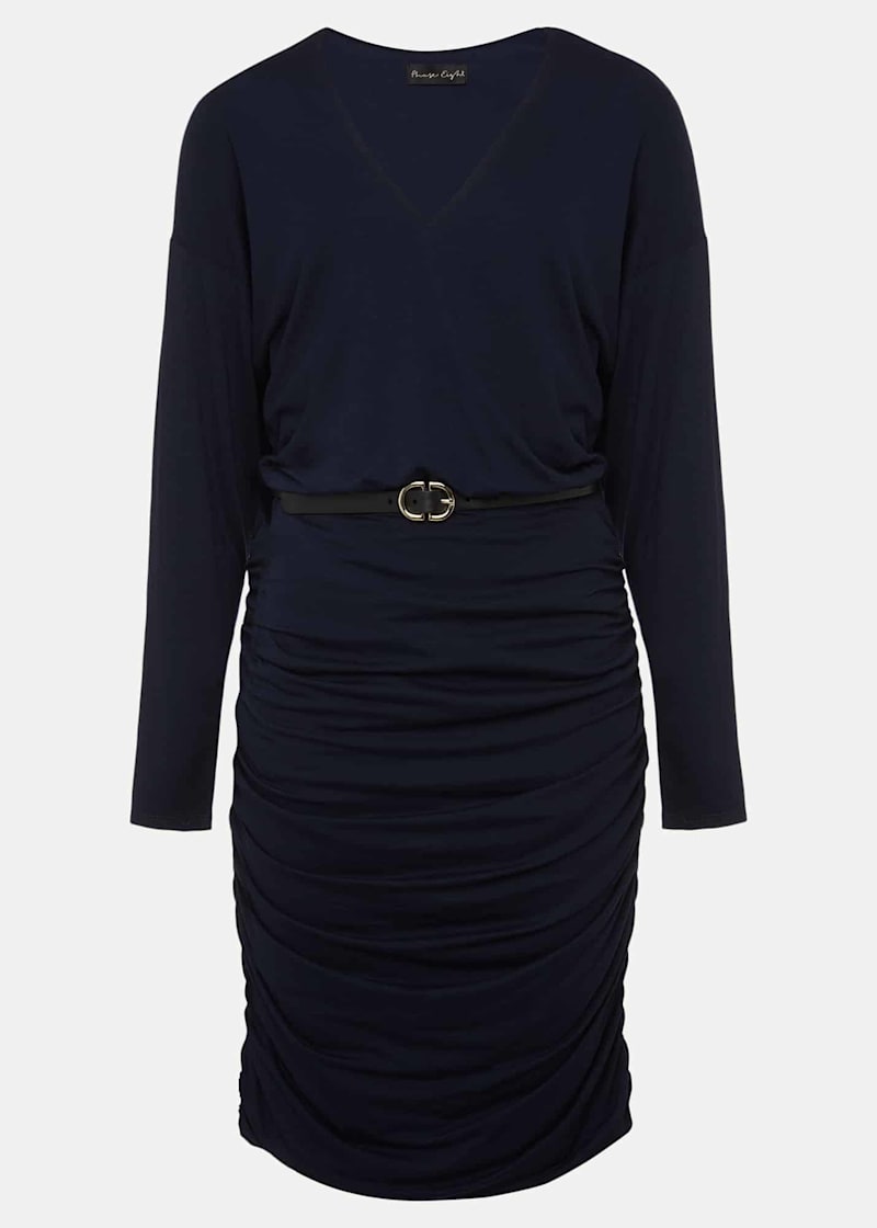 Jules Jersey Belted Batwing Dress