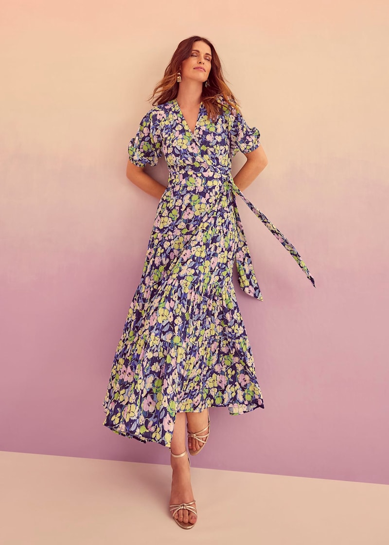 Phase eight blue floral dress hot sale