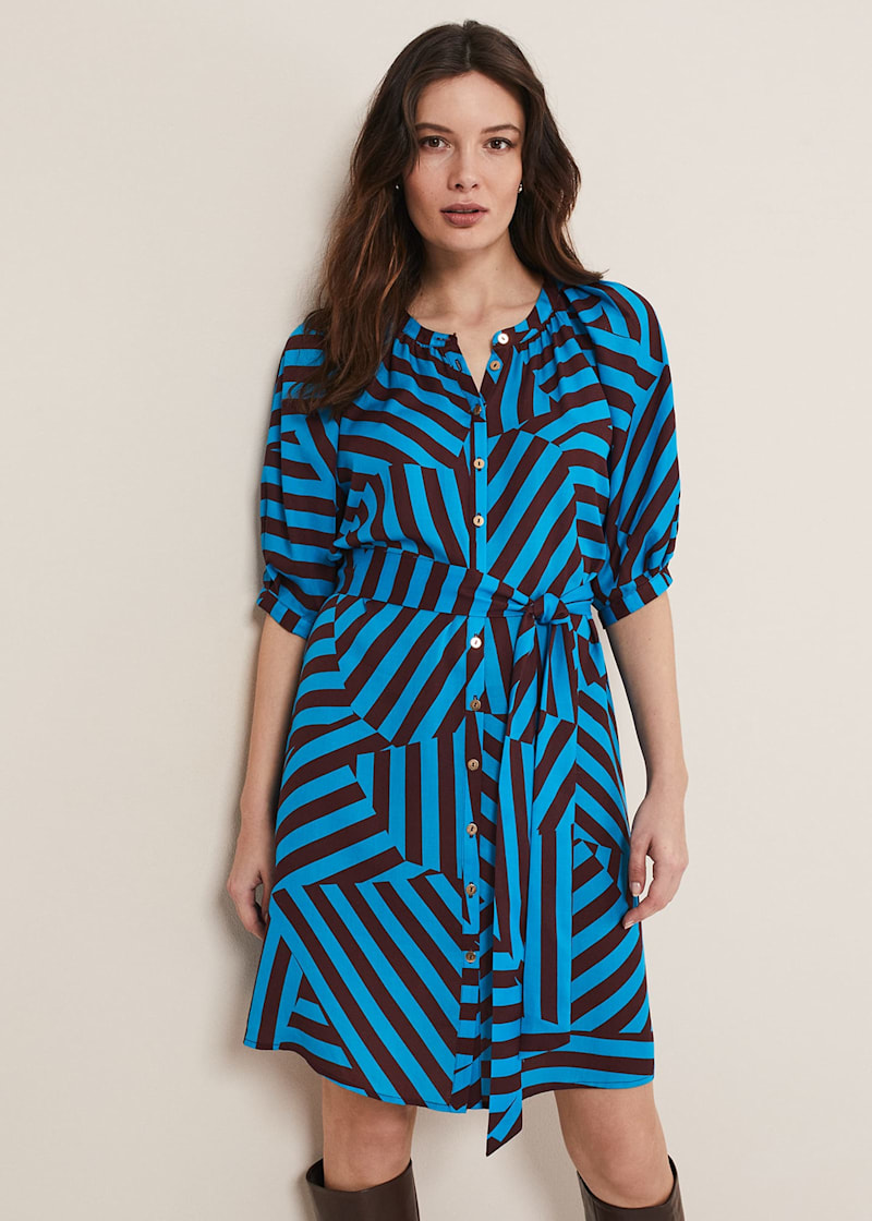 Rosella Striped Mini Dress | Phase Eight UK