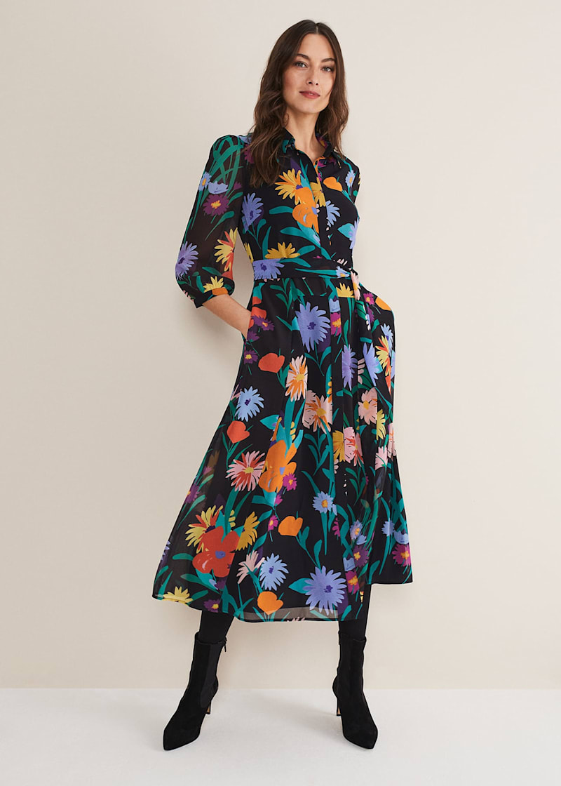 Floral midaxi dress store