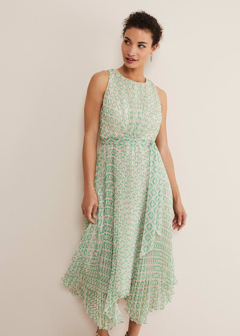 Oasis spot high neck dress on sale