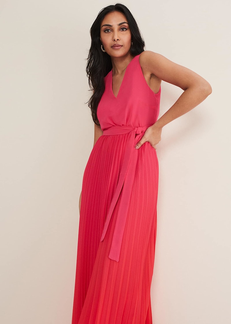 Petite red maxi dress sales
