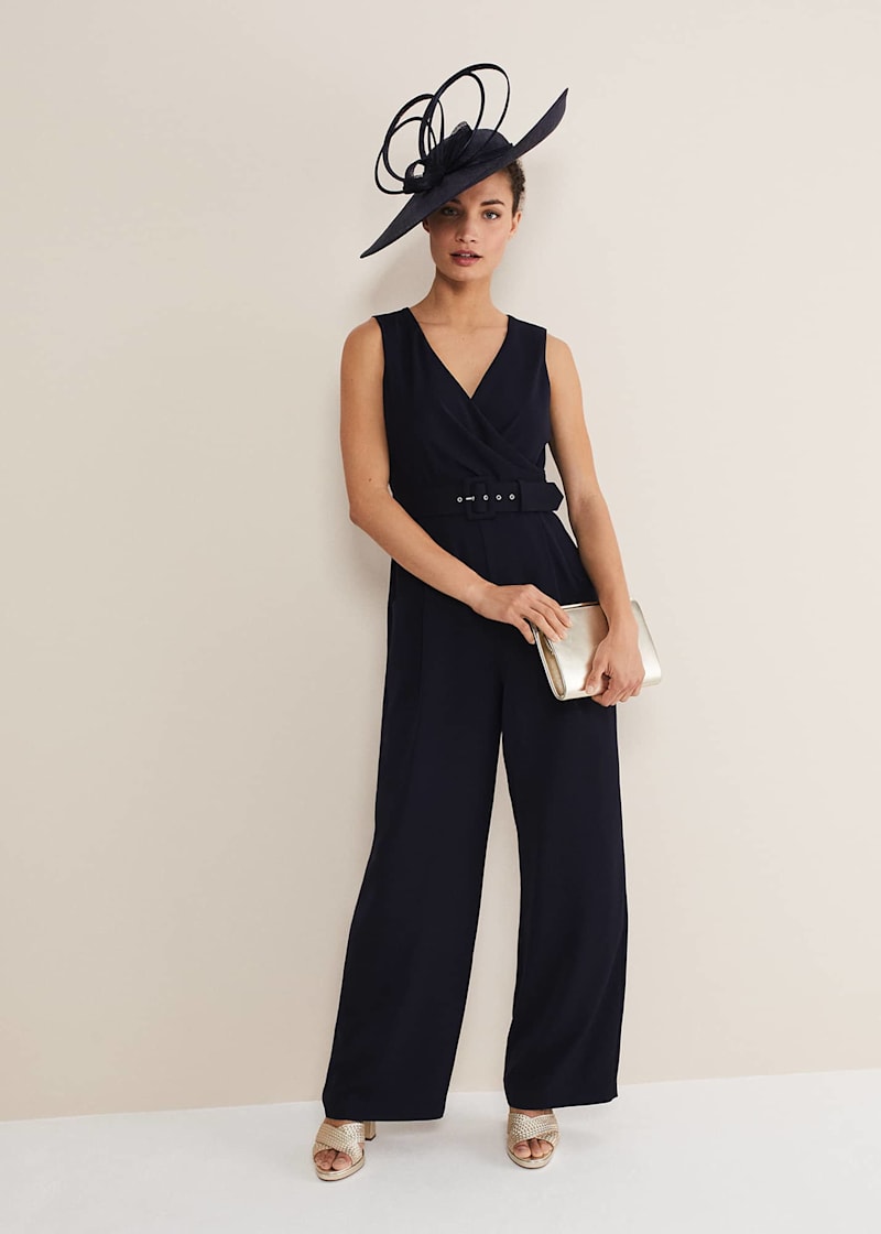 Phase 8 navy jumpsuit shop