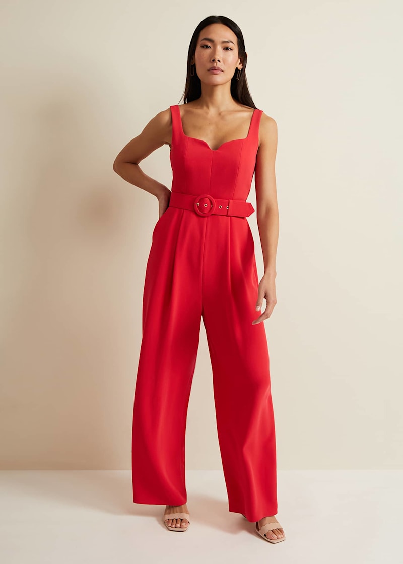 Phase eight jumpsuit red shop
