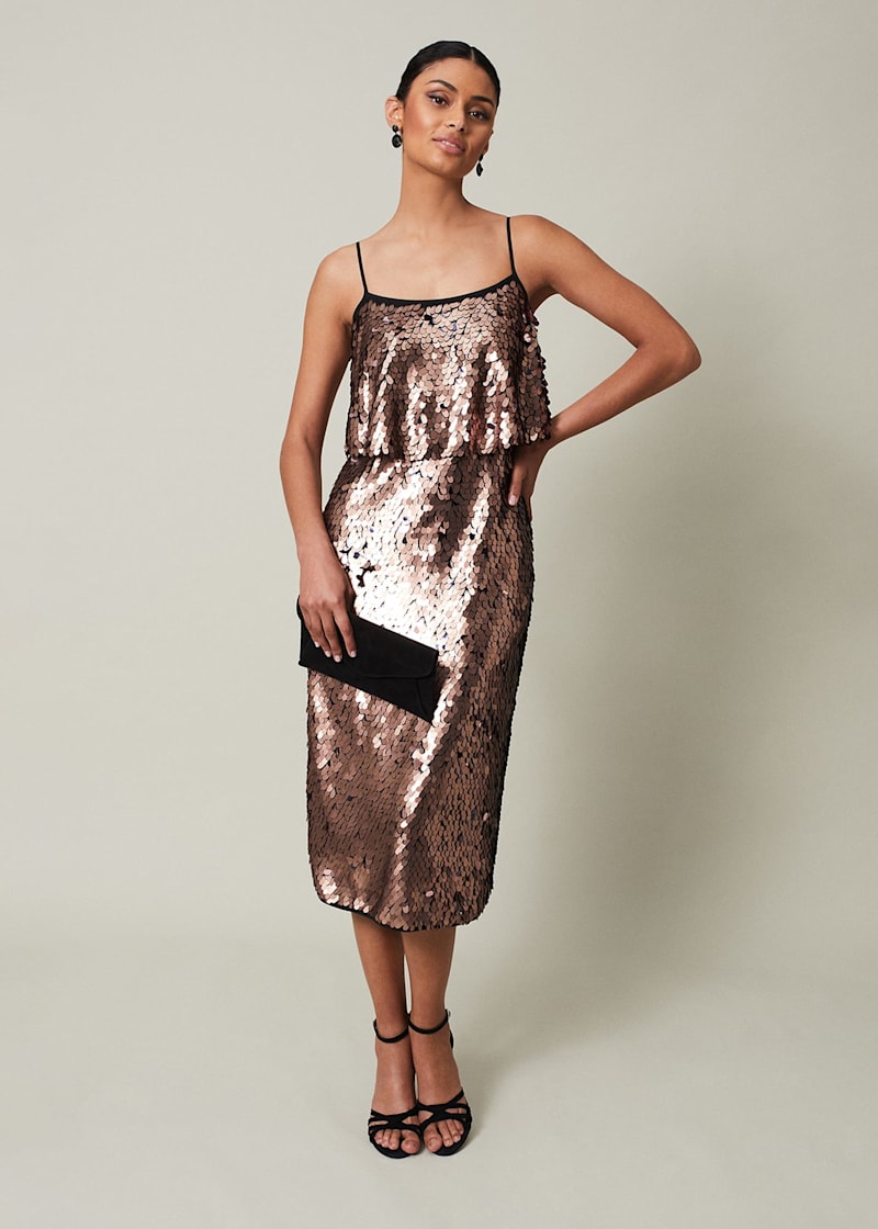 Sequin tiered top dress