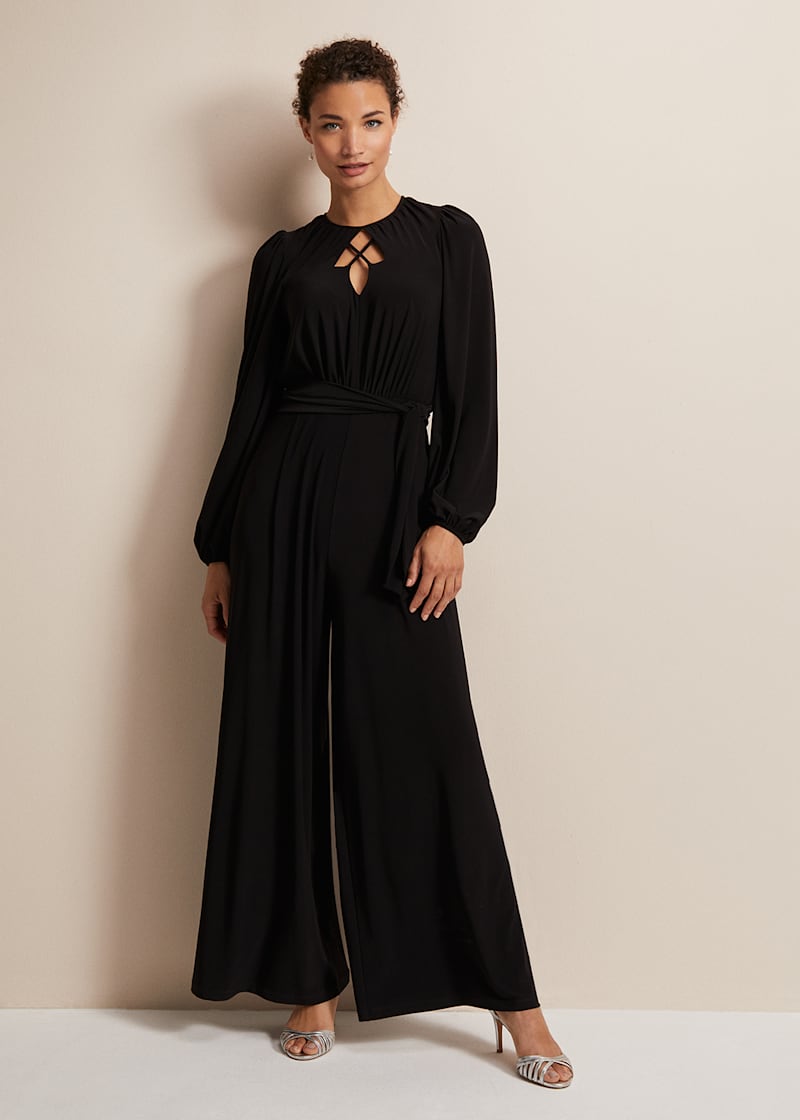 Womens Jumpsuit Long Sleeves, Jumpsuit Women Formal, Wedding Jumpsuit  Women, Elegant Jumpsuit Women, Jumpsuit With Belt, Black Jumpsuit -   Sweden