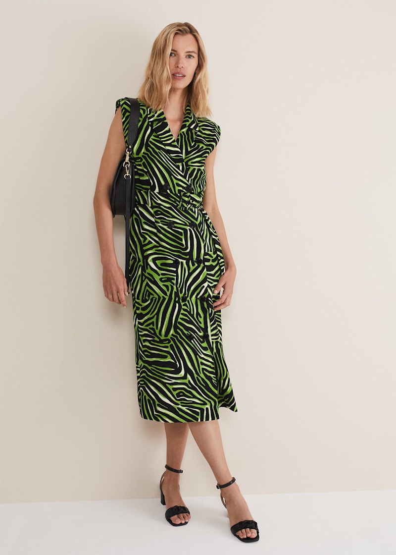 Warehouse zebra dress 2025