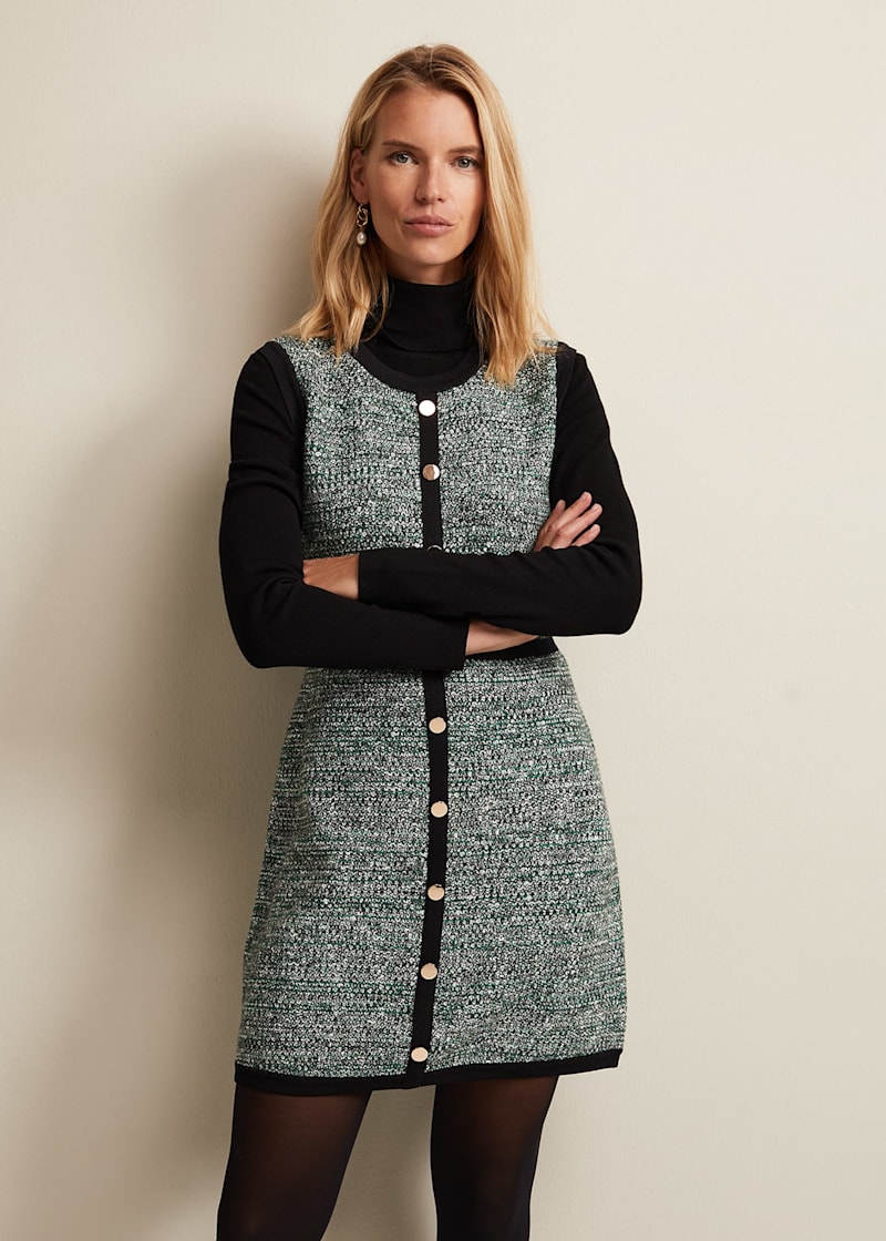 Tweed jumper dress new arrivals