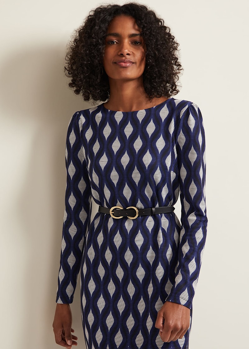 Midi length shift hotsell dresses
