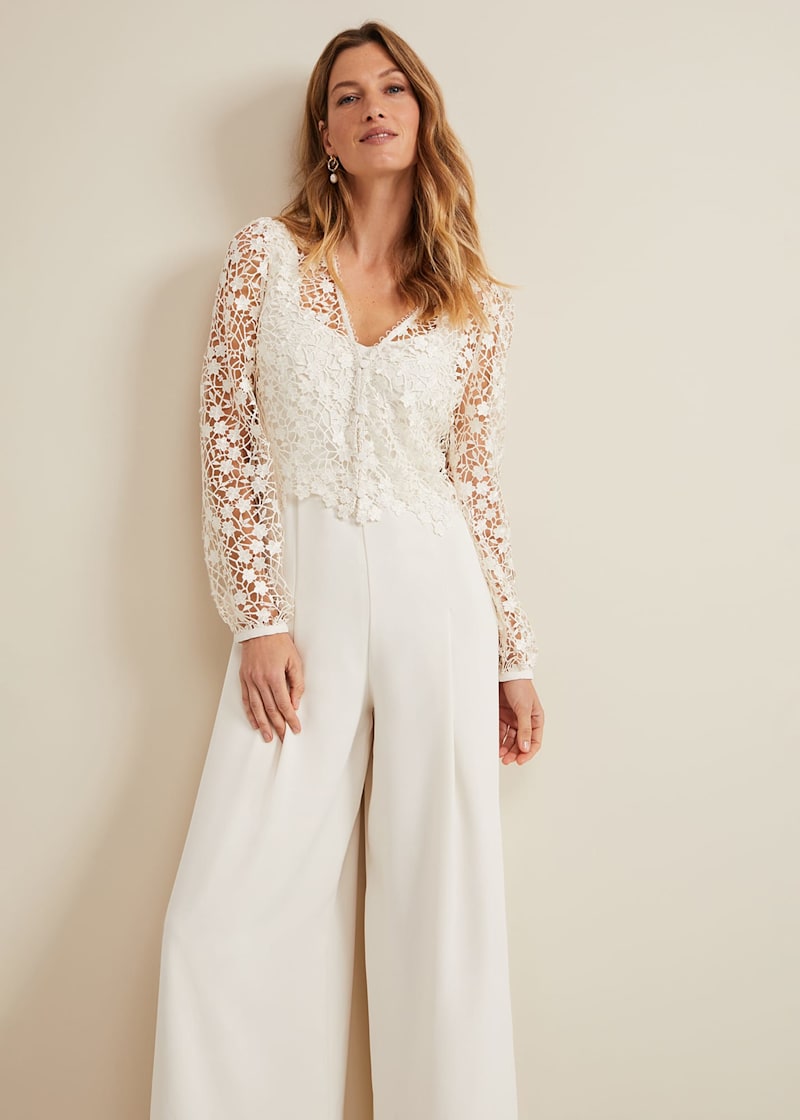 Lace jumpsuit sales