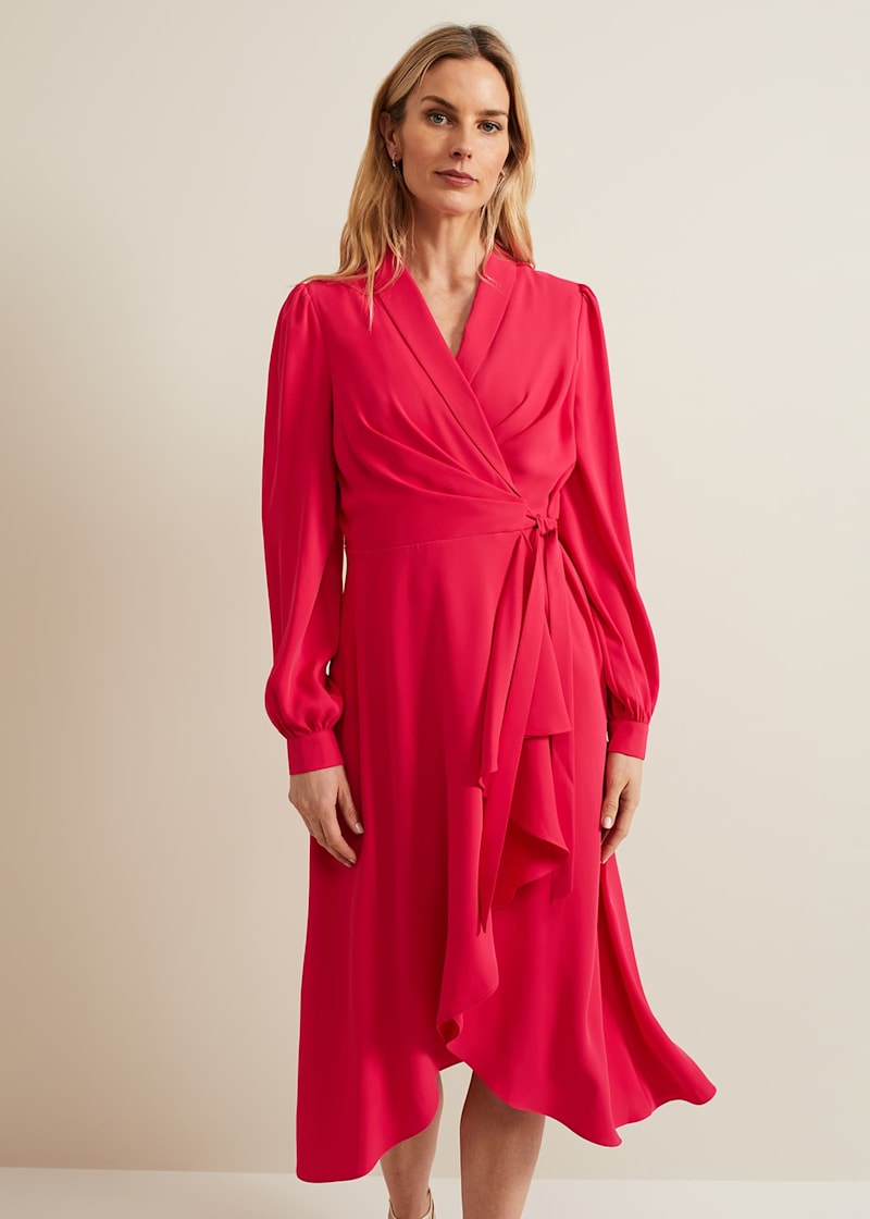 Philippa hem detail midi dress deals