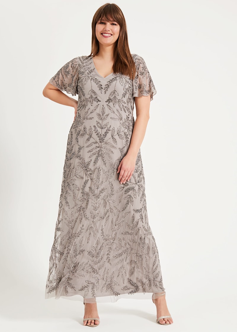 Plus size embellished deals maxi dress