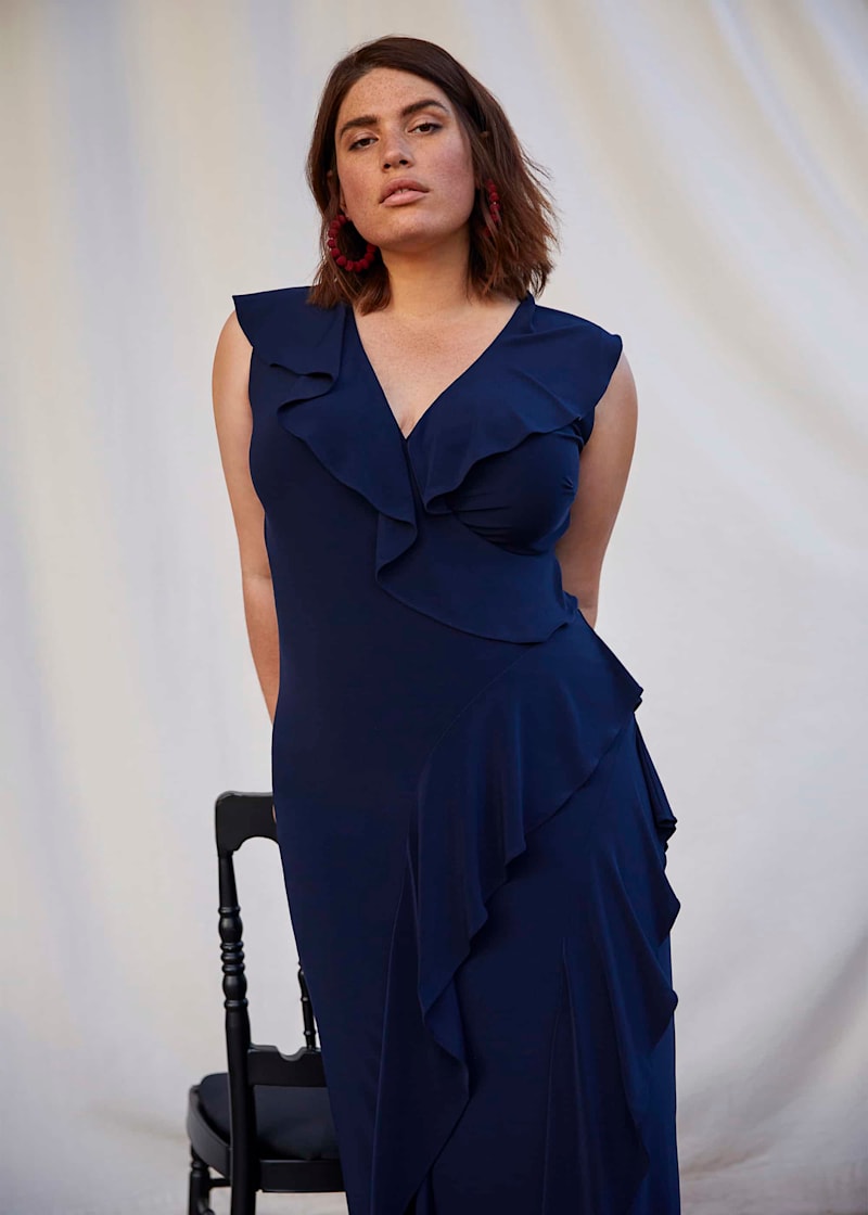 Lida Ruffle Maxi Dress Phase Eight UK