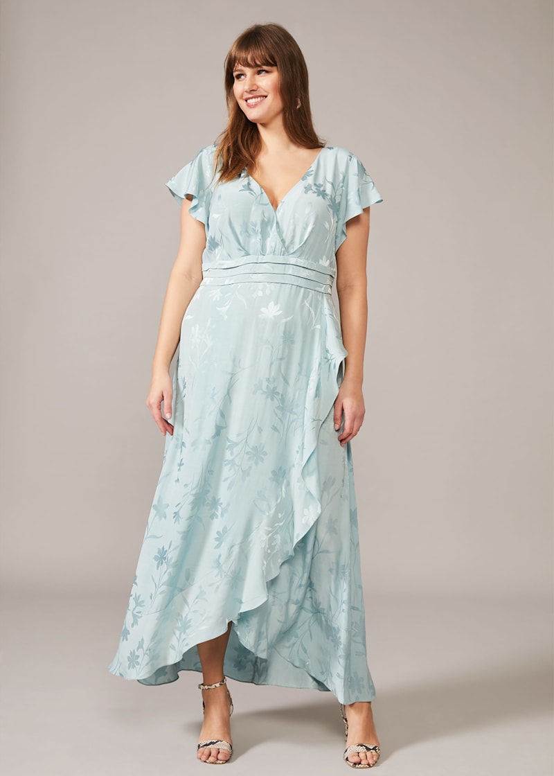 Rosie Floral Jacquard Maxi Dress