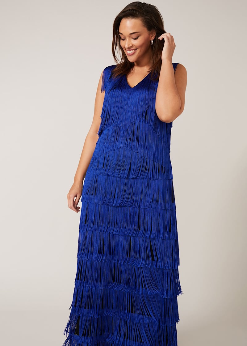 Phase eight top fringe dress
