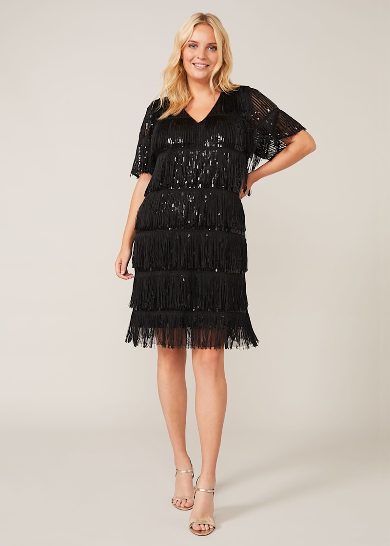 Farina Sequin Fringe Dress