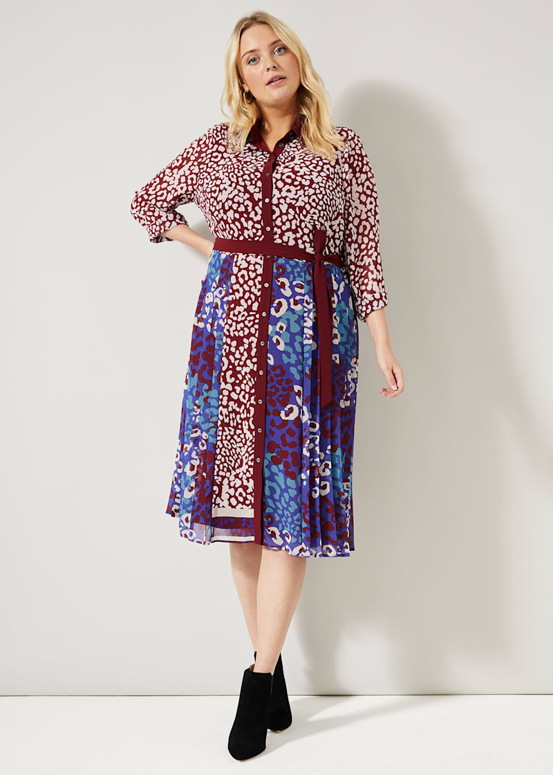Kimi Contrast Print Dress