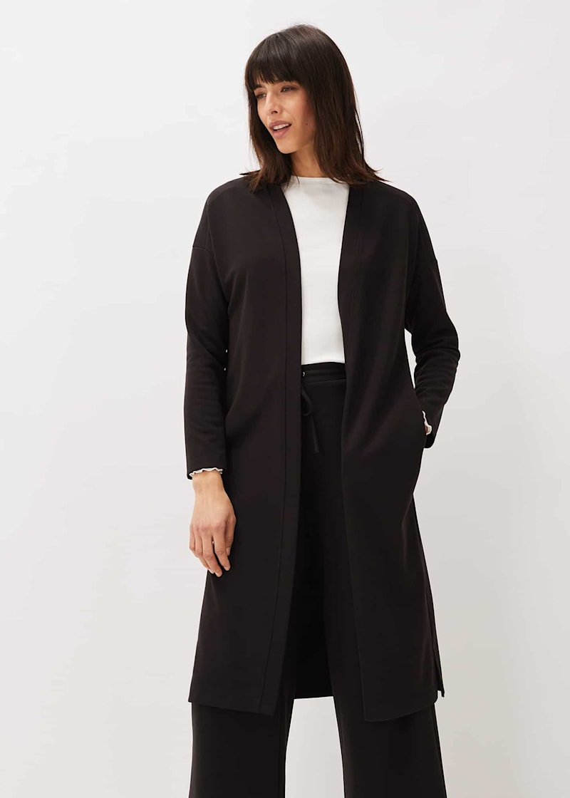 Jersey longline outlet cardigan
