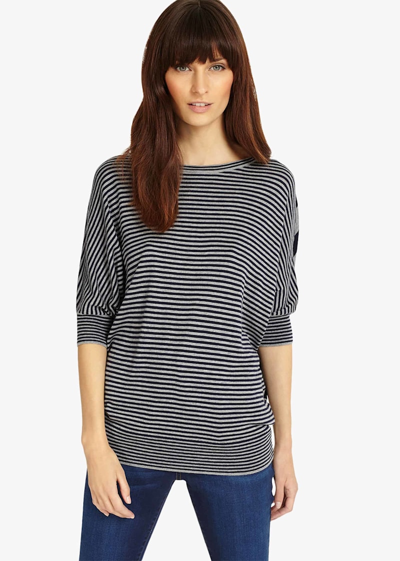 Becca Mix Stripe Batwing Jumper