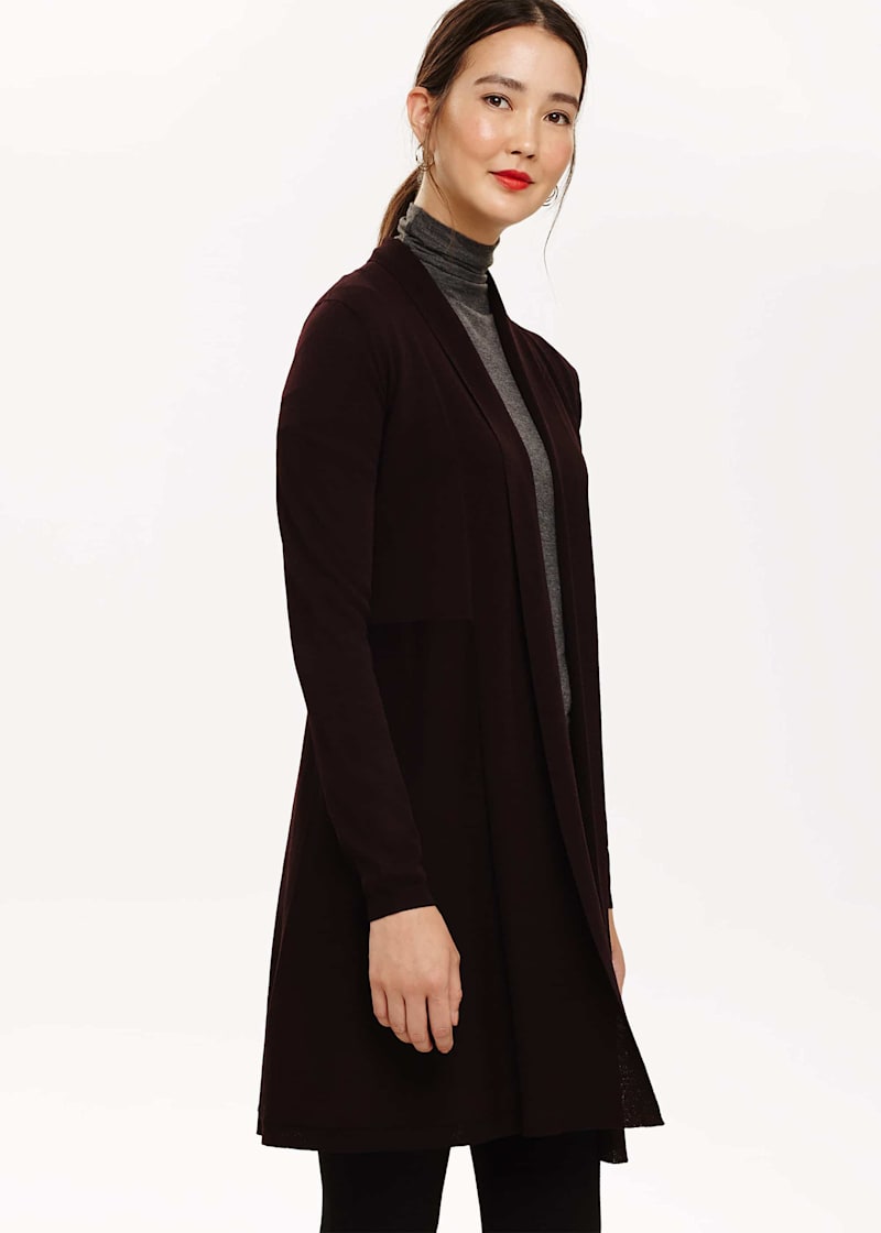 Longline sheer cardigan hotsell